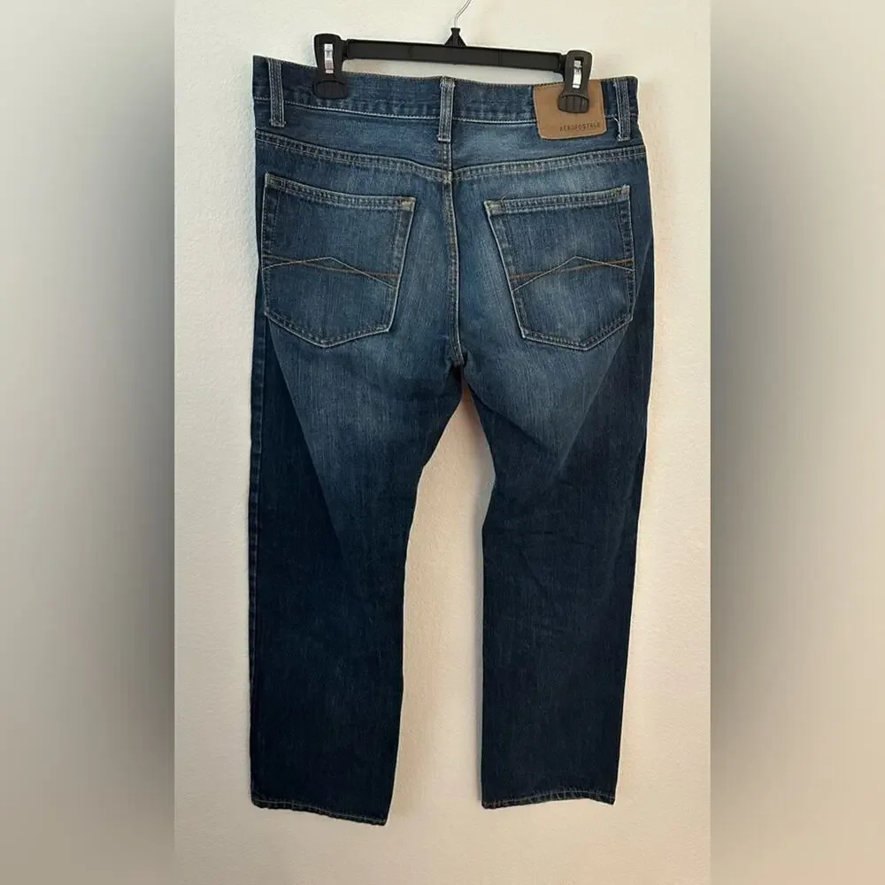 Aeropostale Essex Straight Men's Blue Jeans 32X30